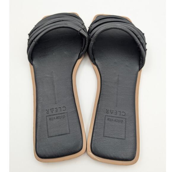 Dolce Vita Nyx Slip-On Slide Sandals Open Toe Women's Black Size US10 EU41 - Picture 6 of 11